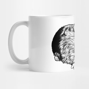 Black and white drawing - guinea pig Mug